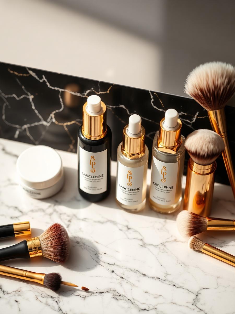 Premium beauty products used at the salon
